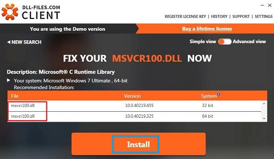 msvcr100 dll files download windows 10 free